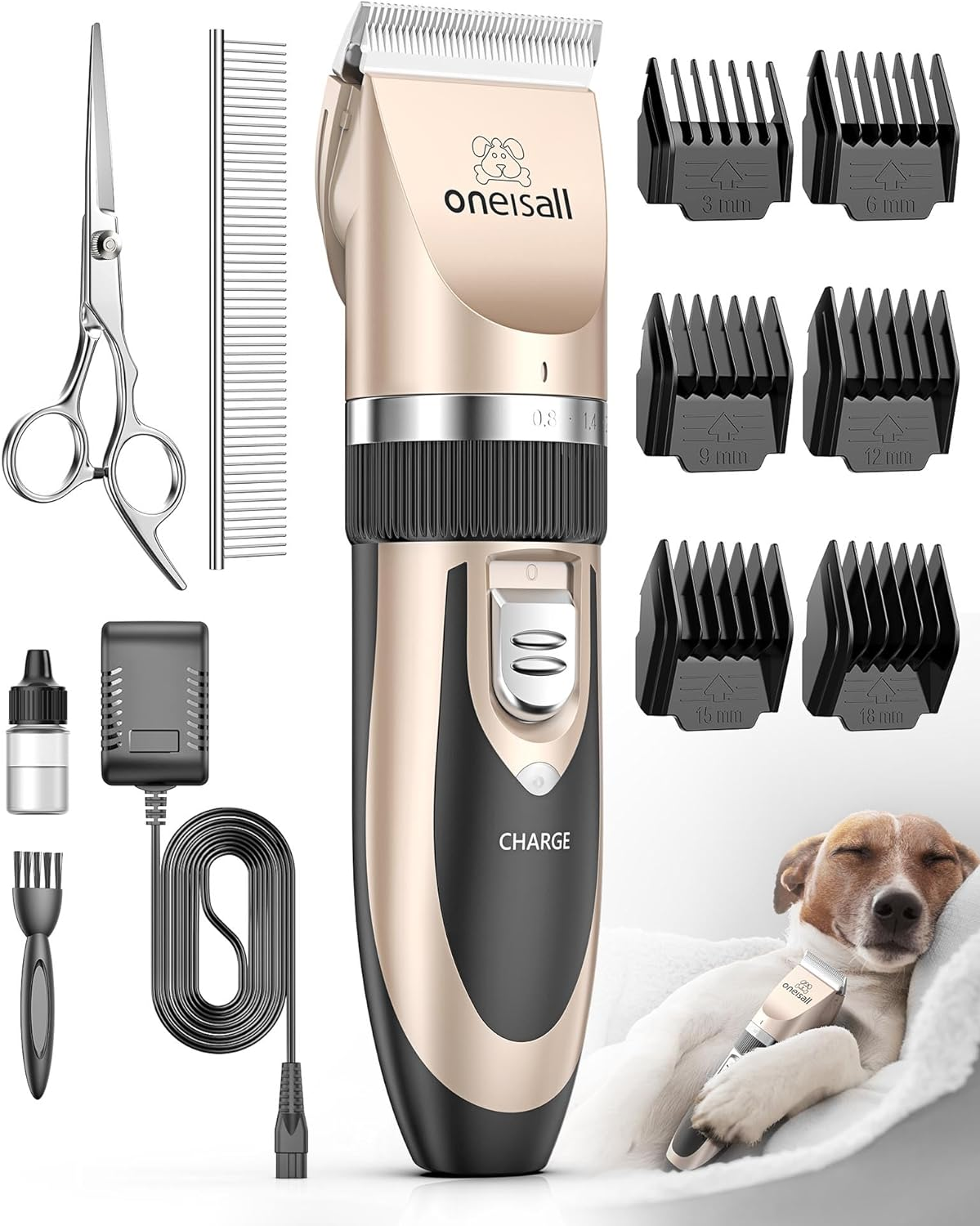 Cortadora De Pelo Cortapelos Profesional Para Perros Maquina Cortar Pet Grooming
