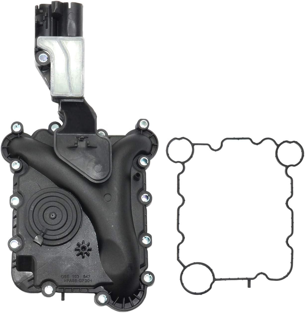 06E103547P Engine Crankcase Vent Valve Replacement for 2005-2013 Audi A4 A5 A6 Q5 3.2L Oil Separator 06E103547E 06E103547G