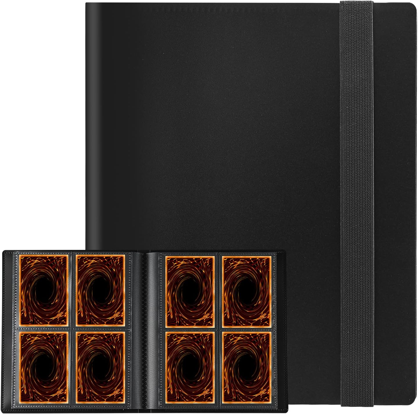 160 card binder Upgraded 4-Pocket Trading with Pockets PERFECT CARD STORAGE Uxcell 4 Pocket Trading Card