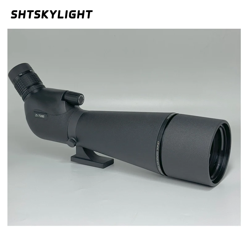 25-75X80mm bird watching telescope ,with continuous zoom and FMC coating high-definition nitrogen-filled waterproof