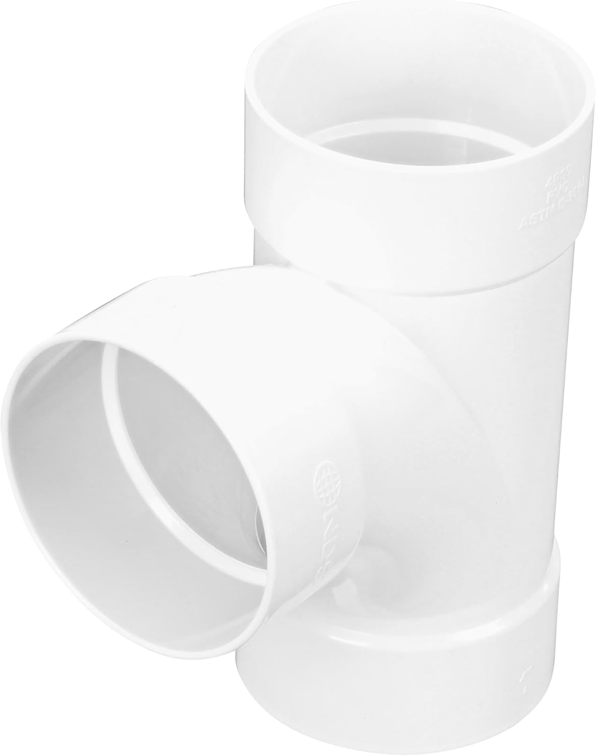 4" Schedule 35 Sanitary Tee, 4 x 4 Inch Hub Diameter