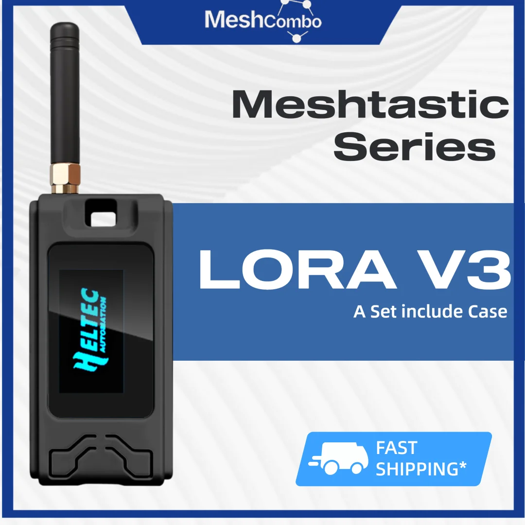 1 Set Heltec ESP32 LoRa V3 Module Board SX1262 CP2102 Meshtastic LoRaWAN IoT Node With 915 MHz Antenna Protect Case