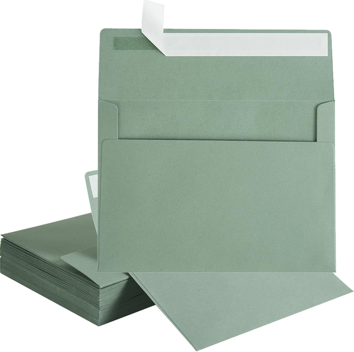 50 Pack 5 X 7 Envelopes Colored Self Seal for Wedding, Party Invitations
