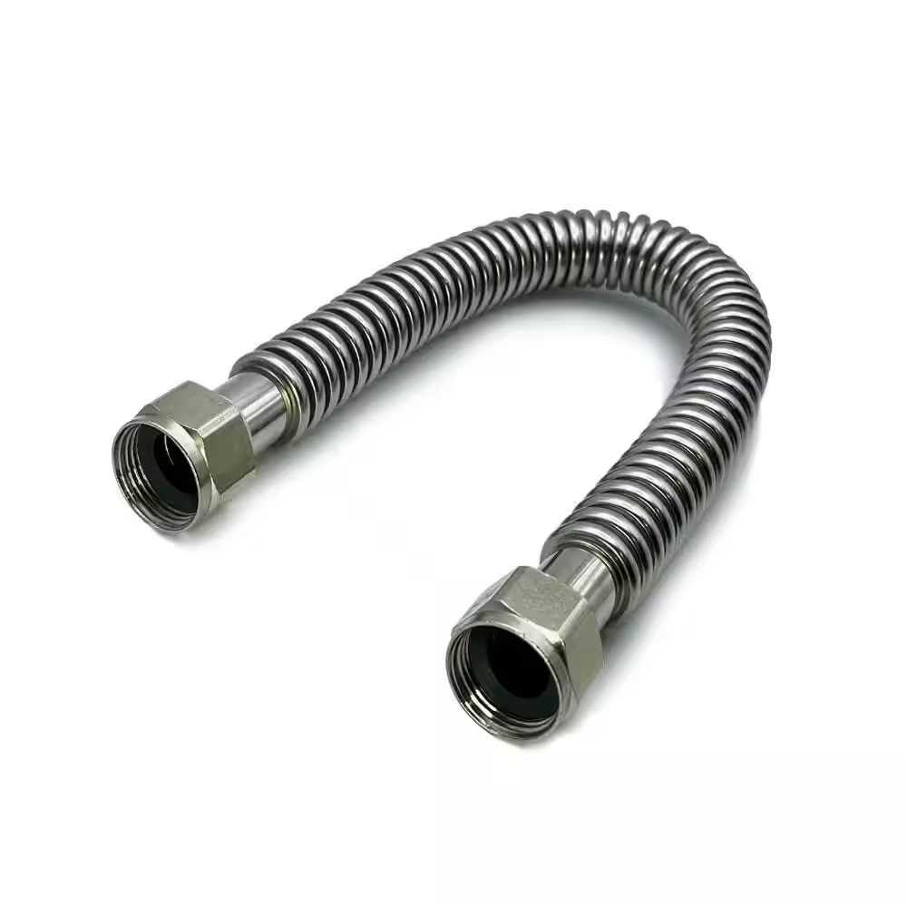 3/4 In. FIP X 3/4 In. FIP X 18 In. Stainless Steel Corrugated Water Connector