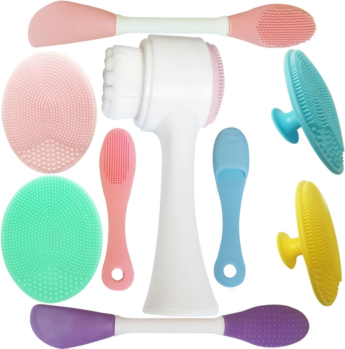 9-In-1 Face Scrubber Face Cleaning Brushes Super