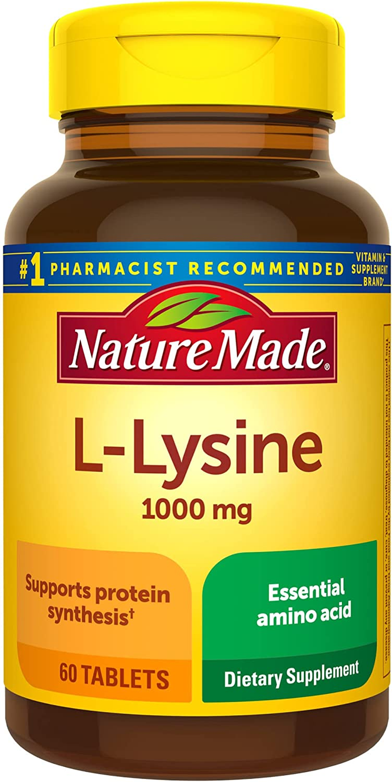 L-Lisina 1000Mg 60 Comprimidos - Complemento Alimenticio