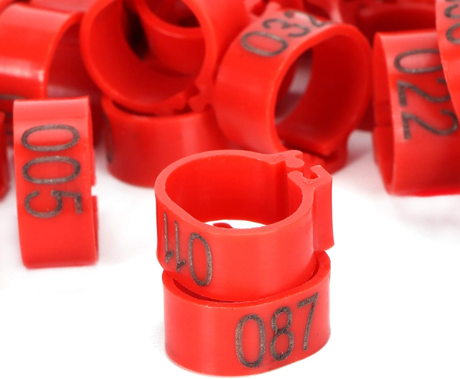 Pigeons Leg Ring, 100Pcs Plastic Bird Identify Clip Ring Poultry Markers Iden... - Picture 9 of 14