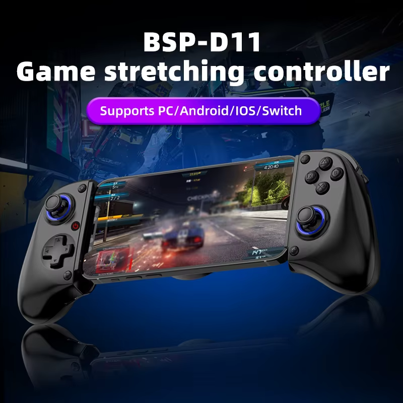 D11 Wireless Mobile Gaming Controller Stretchable Gamepad for Android iOS PC