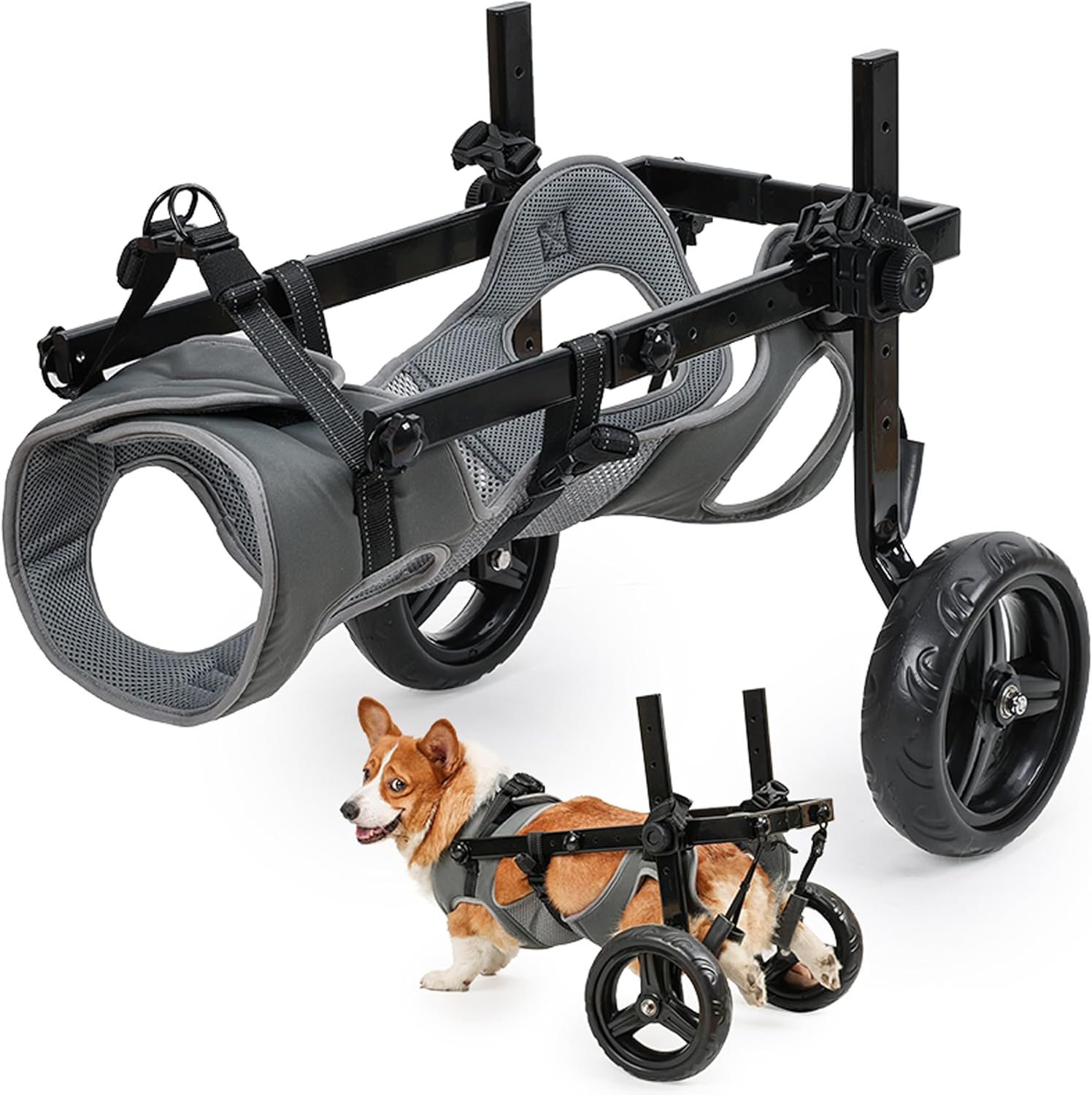 KAJILE Foldable and Adjustable Two-Wheeled Wheelchair for Pets,Dog Wheelchair... - Picture 10 of 19