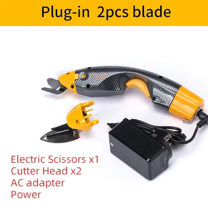 Electric Tailoring Scissors Electric Scissors Cloth Cutting Machine Charging/Plug-in PVC Leather Sewing Tailor Scissor
