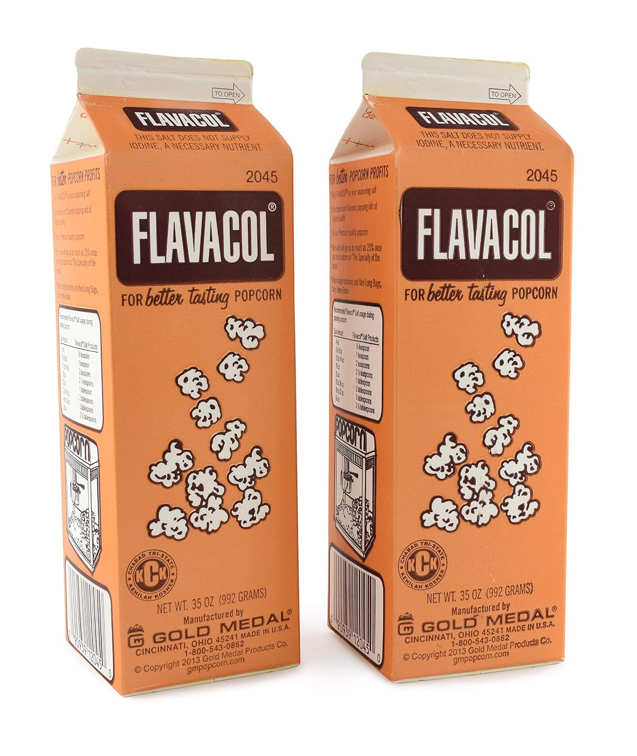 Products 2045 Flavacol Seasoning Popcorn Salt 35 Oz(Pack of 2)