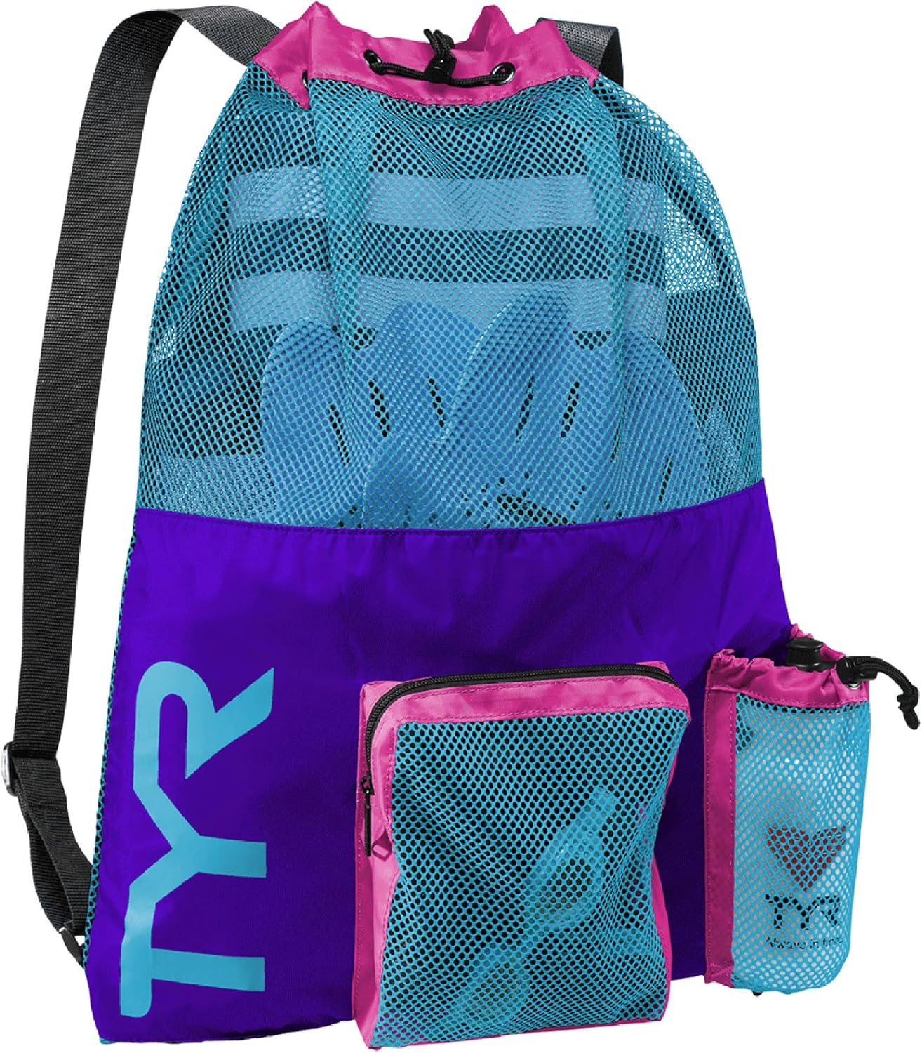 Unisex'S Big Mesh Mummy Backpack Bag, Purple/Blue/Pink, 40L