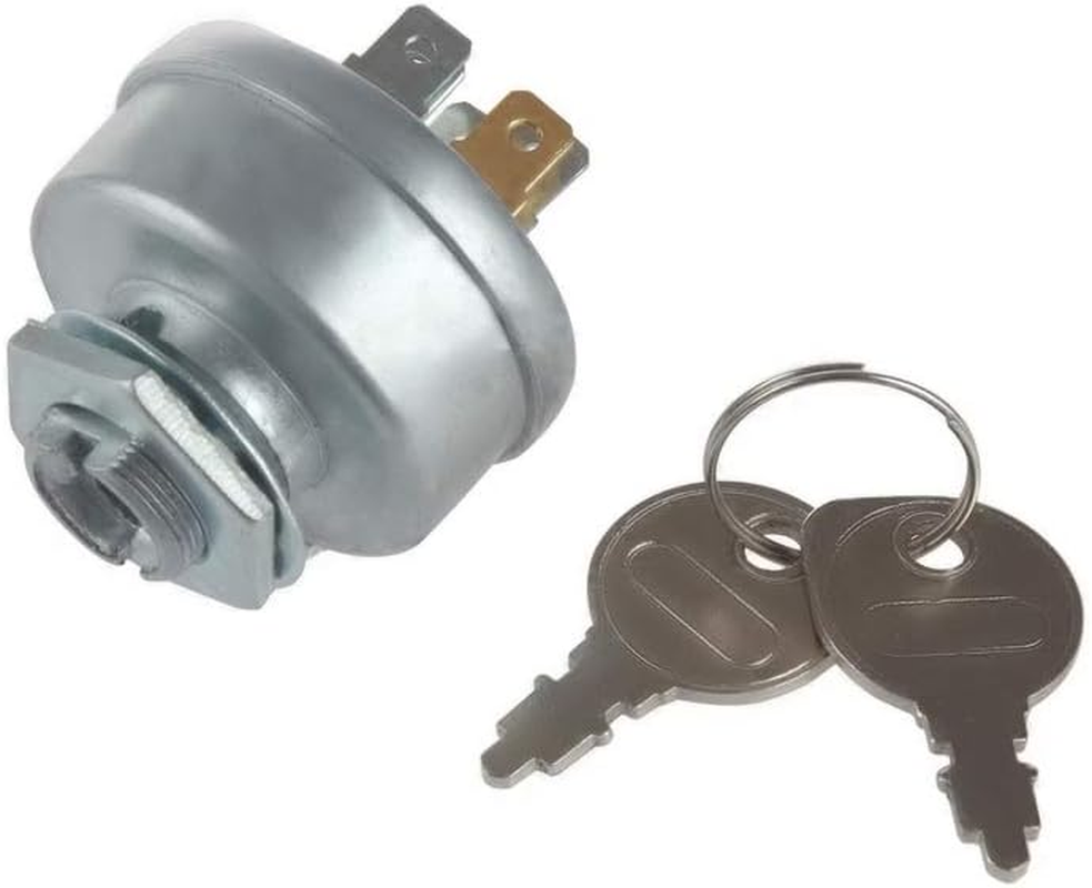 Craftsmen Riding Lawn Mower Ignition Switch with 3 Position 2 Keys 5 Terminals Replacement for Kubota,John Deere,Toro,Grasshopper,Snapper,Scag,Sears Mower STD365402 24688 725-0267 925-0267 21064 42106