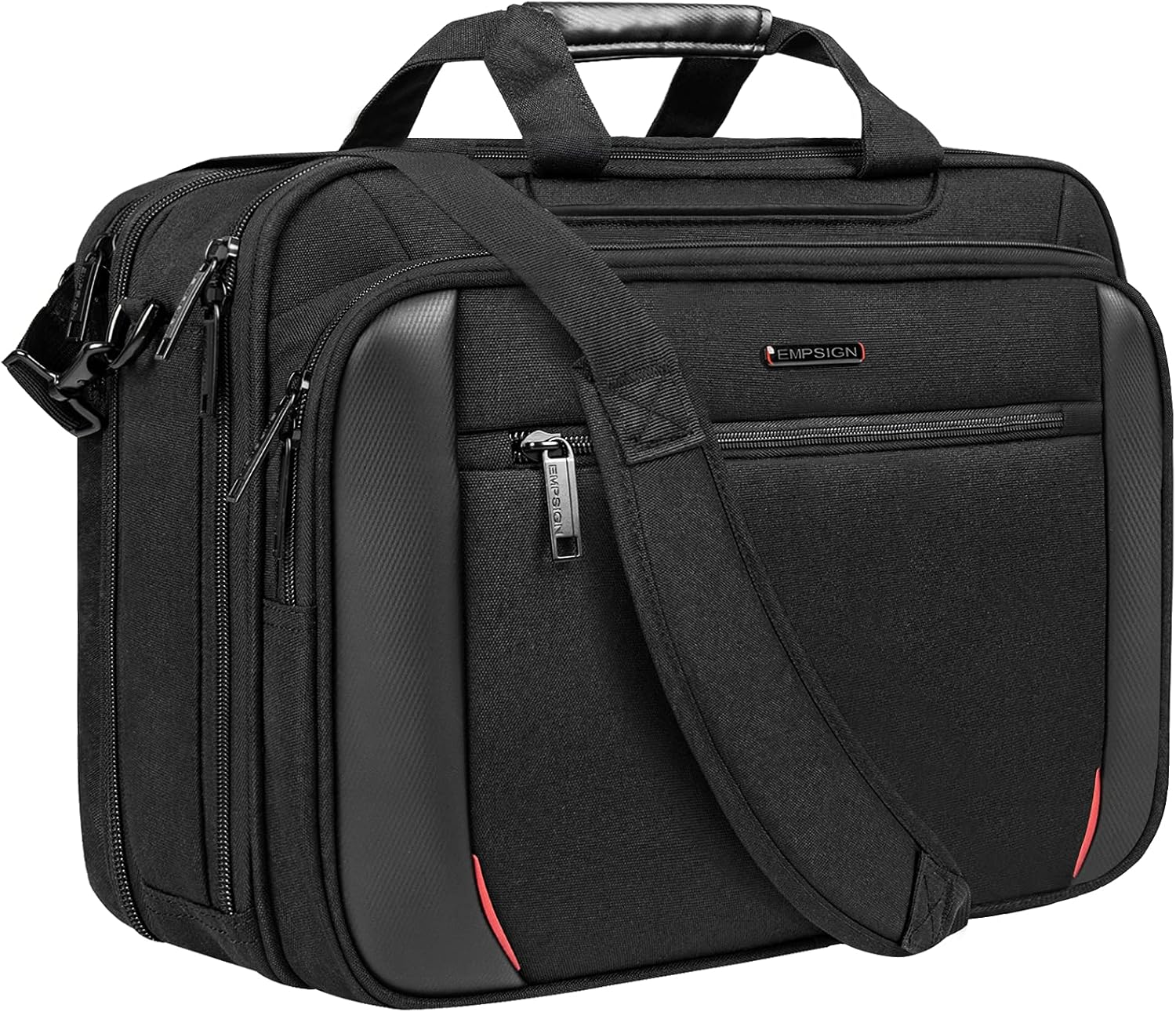 Laptop Case Briefcase, 17.3 Inch Laptop Bag Expandable Messenger Bag for Men & Women Water Repellent, RFID Blocking