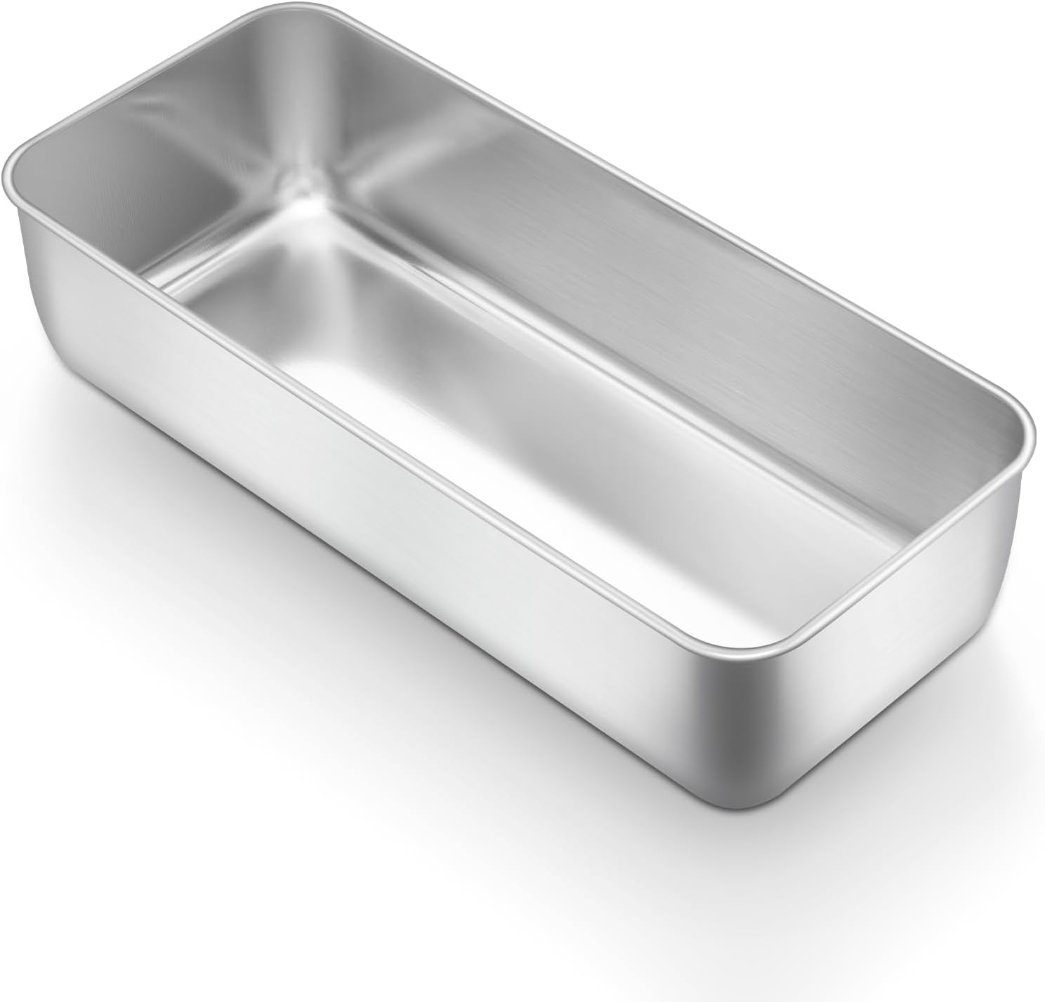 3Lb Loaf Tin, Stainless Steel Large Bread Loaf Pan for Baking Banana Bread, Meat Loaf, Lasagna and Cake, Healthy & Sturdy, Oven & Dishwasher Safe, 31.5X 13.7X 7.5 Cm
