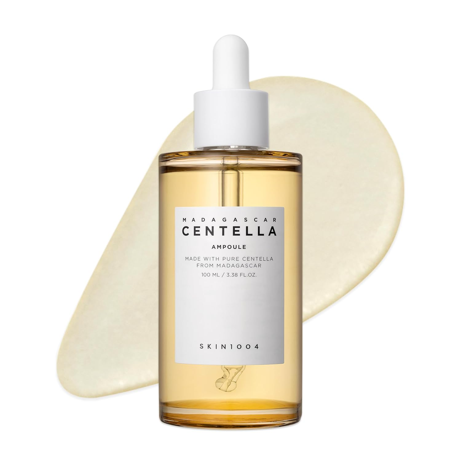 SKIN1004 Madagascar Centella Ampoule, Korean Face Serum with Centella Asiatica for Hydrating & Moisturizing Care, Soothing Facial Serum for Skin Balance and Glow, Korean Skin Care, 3.38 Fl.Oz / 100 Ml