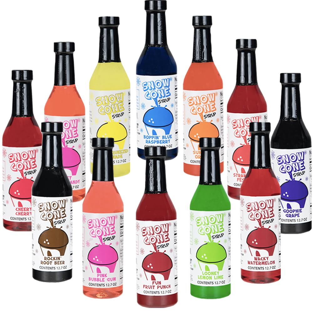 12.7Oz Snow Cone Syrups (12 Pack)