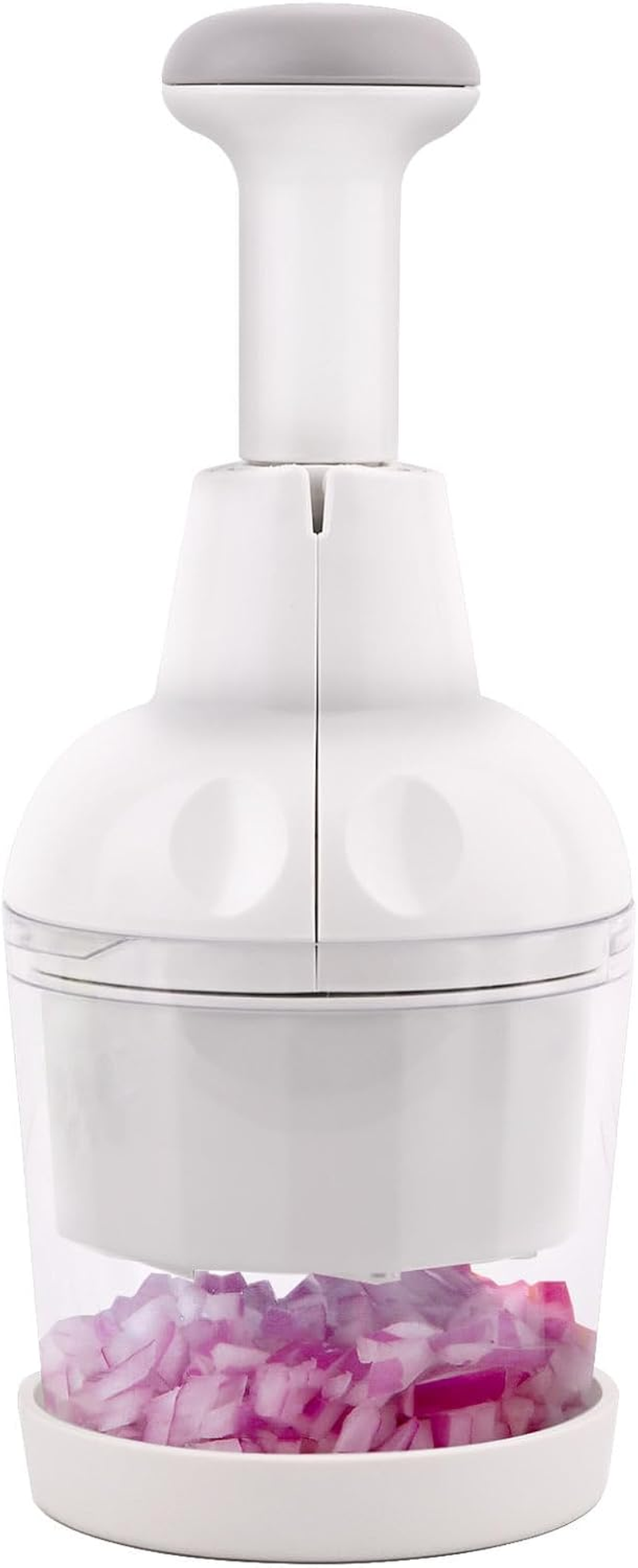 Picador verduras manual para cebolla ajo ensalada nuez cortador seguro blanco