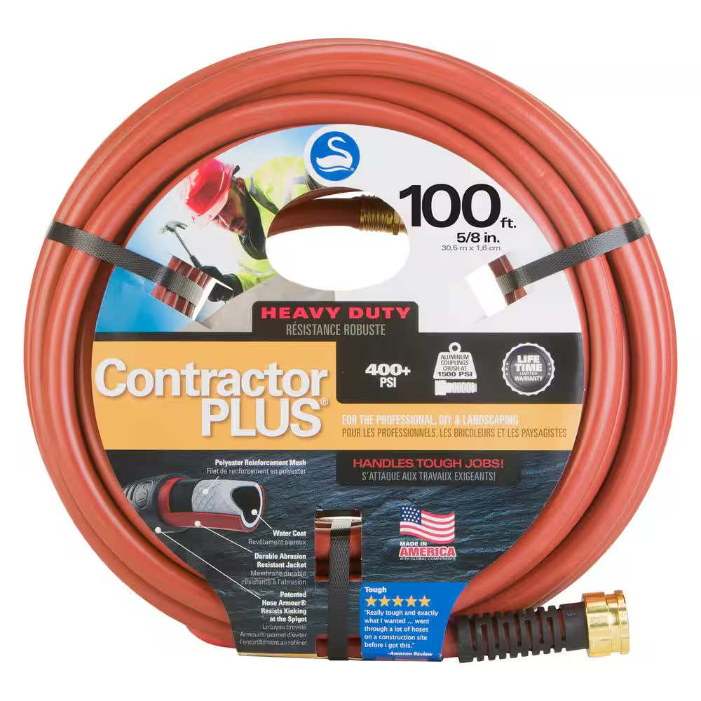 Contratorplus 5/8 In. X 100 Ft. Heavy-Duty Hose