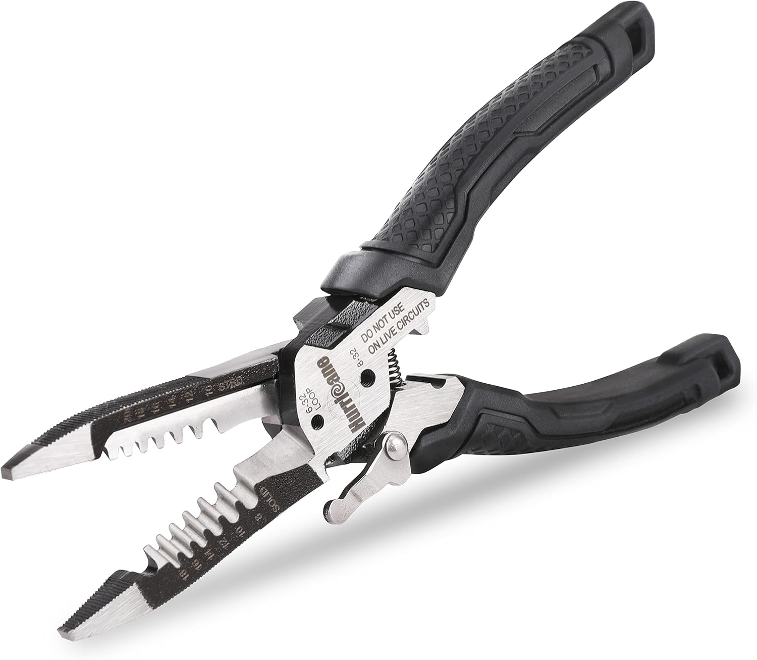 6-in-1 Wire Stripper Tool, Wire Strippers, Crimping Tool, Wire Cutter Stripping Tool, Multifunctional Electrical Pliers for Cable Stripper, Wire Crimper(8-18 AWG Solid, 10-20 AWG Stranded)