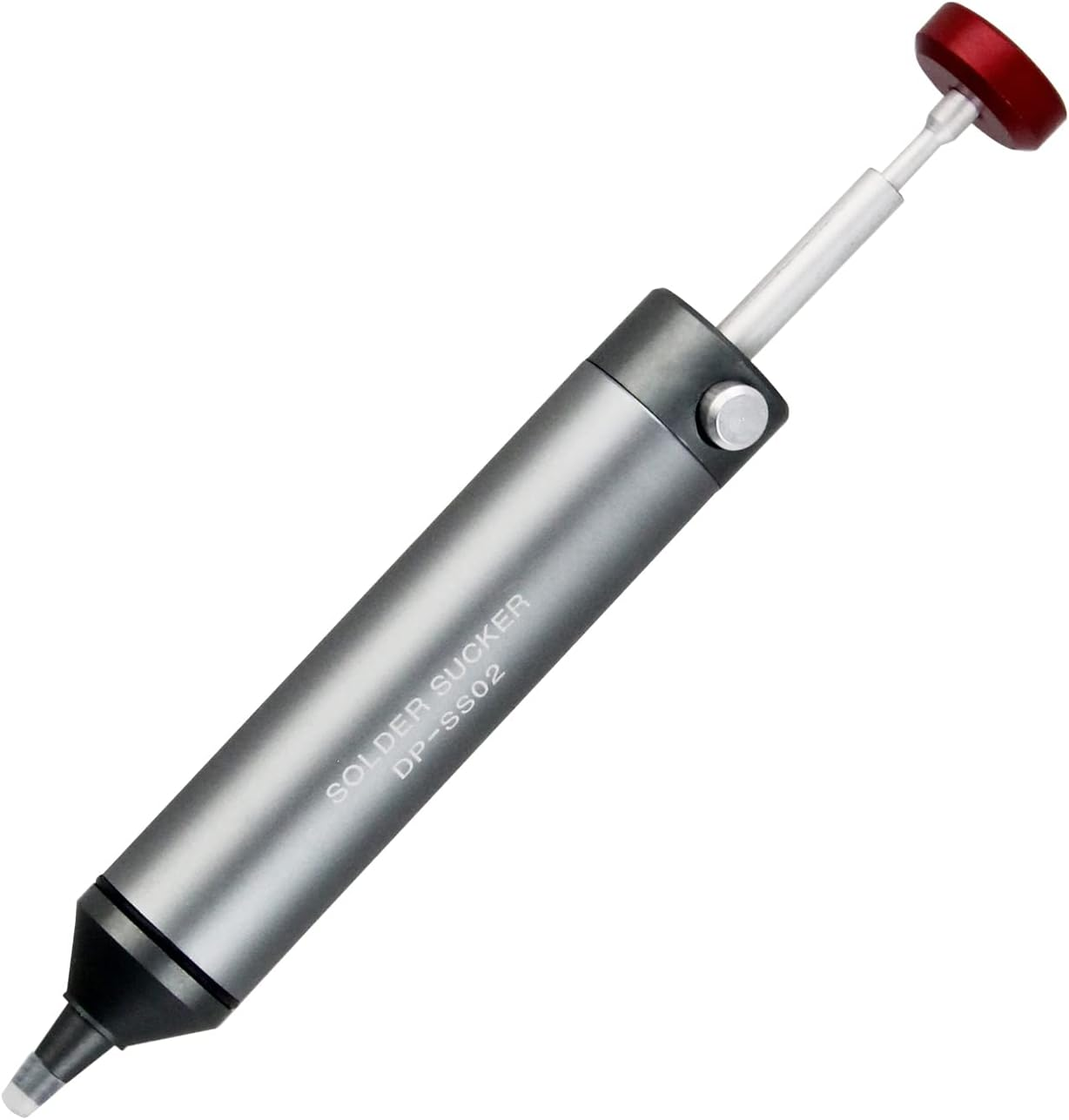 Solder Sucker Desoldering Pump with High-Temperature Resistant Silicone Nozzle, Premium Aluminum Housing Stronger Suction Power, Essential Accessory for Professional Welders