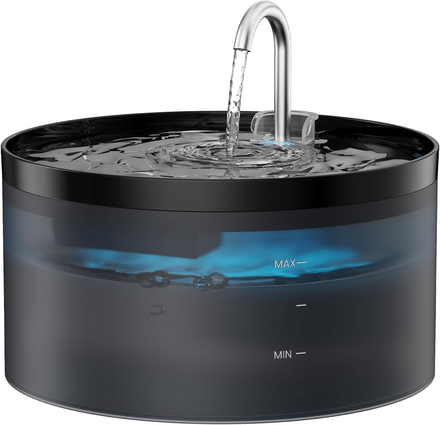 Fontanella per Gatti: 3.2L Fontana per Gatti automatico - Fontanella per Gattini silenziosa - Fontanelle Gatto con Luce LED - Filtrazione dell'acqua Fresca