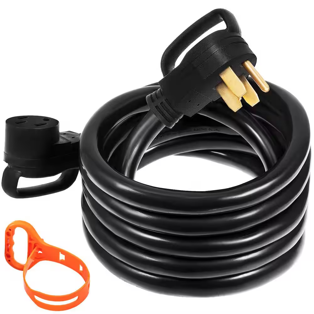 30Ft. 6/8 50 Amp 250 Volt RV Extension Cord Power Cord RV 26.5 Mm Wire Diameter Extension Cord Copper Wire with Handles