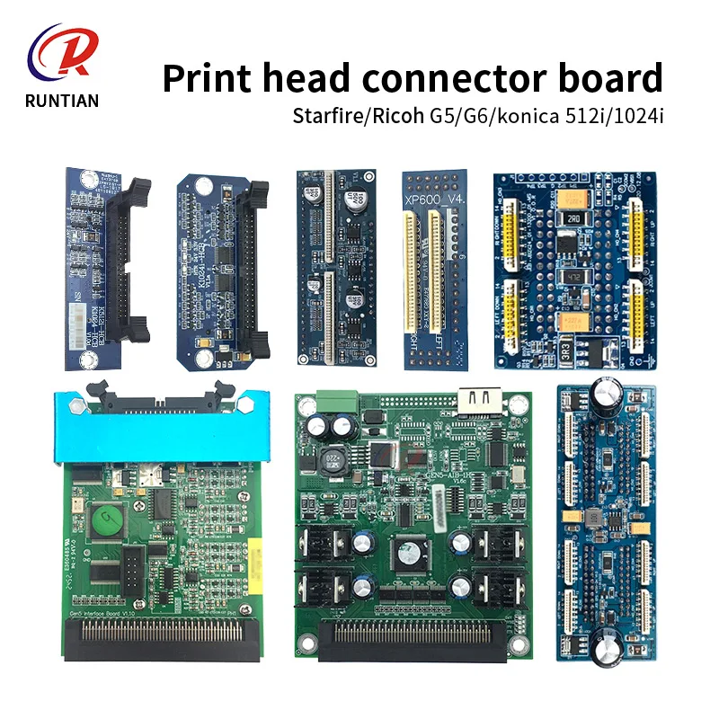 Ricoh g5 g6 Konica1024 1024i printhead connect board for Handtop Flora Kingt inkjet printer Hoson Epson i3200 adapter card