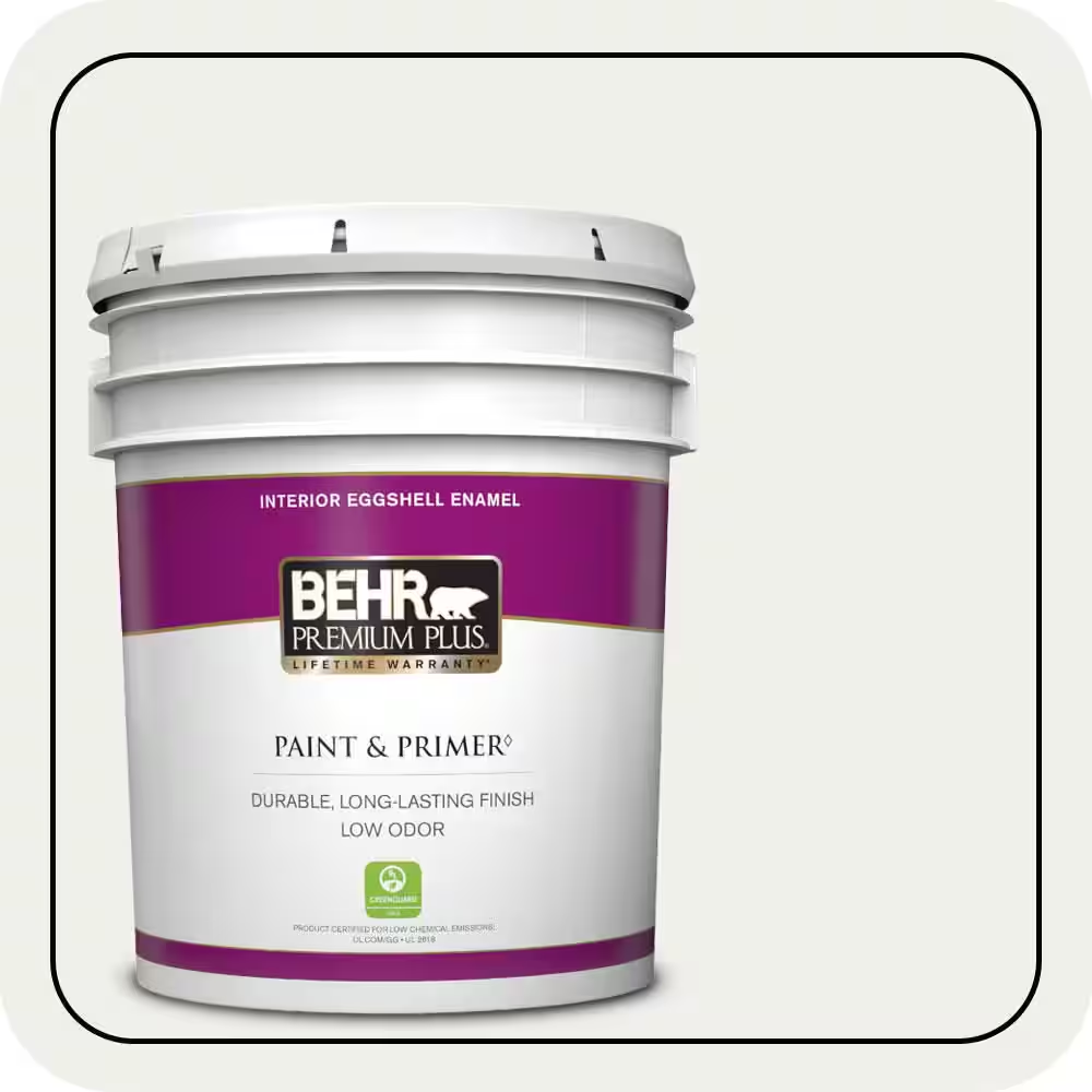 5 Gal. #57 Frost Eggshell Enamel Low Odor Interior Paint & Primer