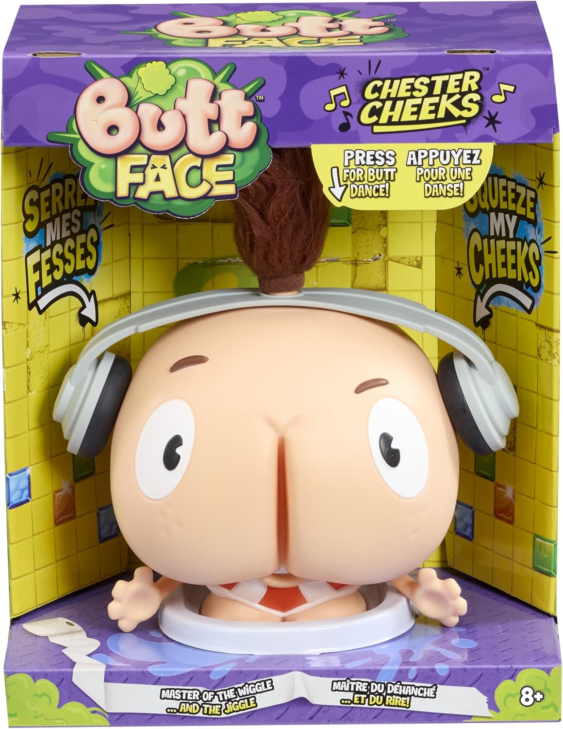 Butt Face: Chester Cheeks | Hilarious Farting Sound Effects + Jiggle Wiggle Dancing | Great Gag Gift for Kids!