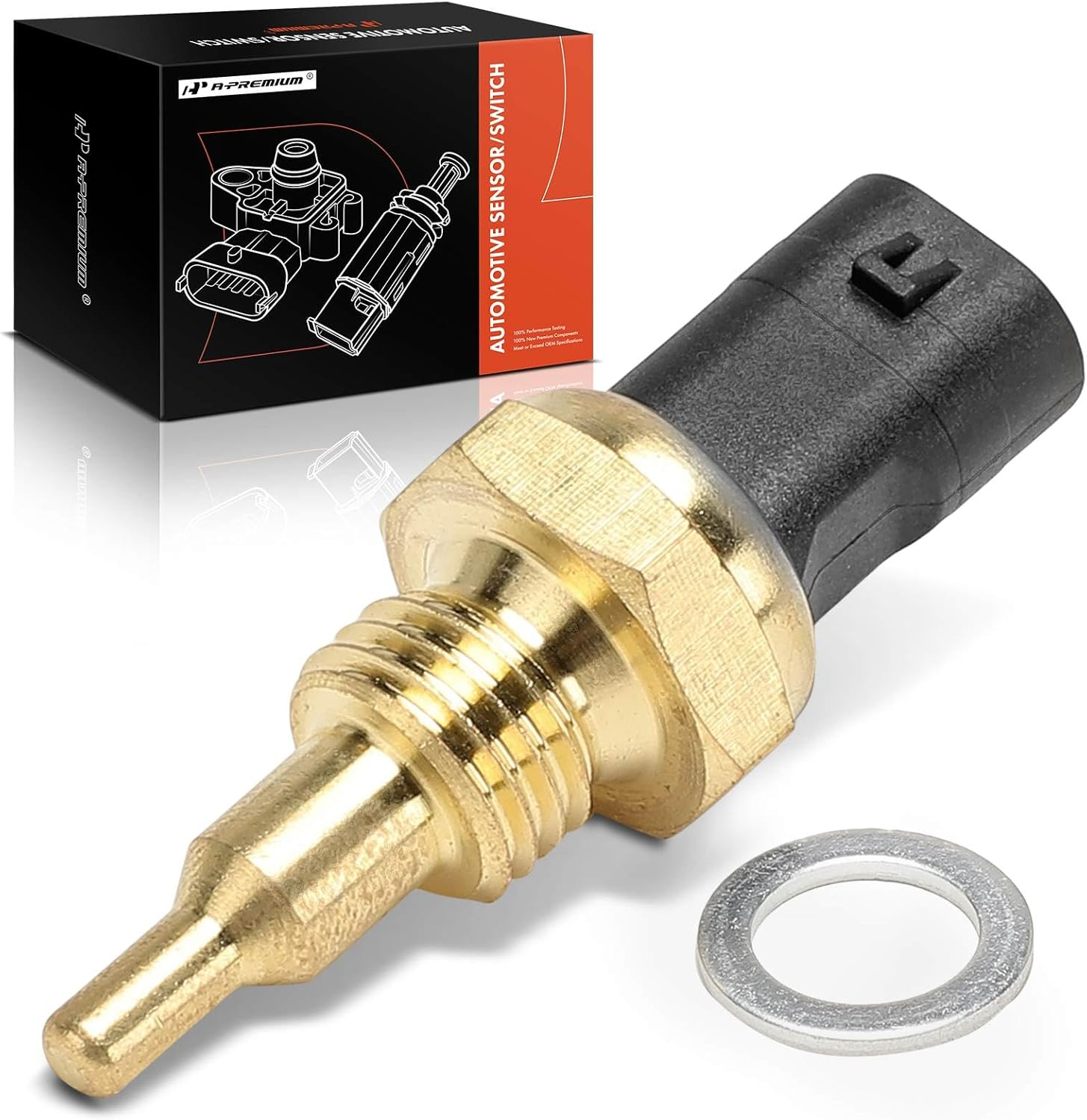 Engine Coolant Temperature Sensor 2 Pins BMW 330E, 330I, 335I, 340I, X5, 535I