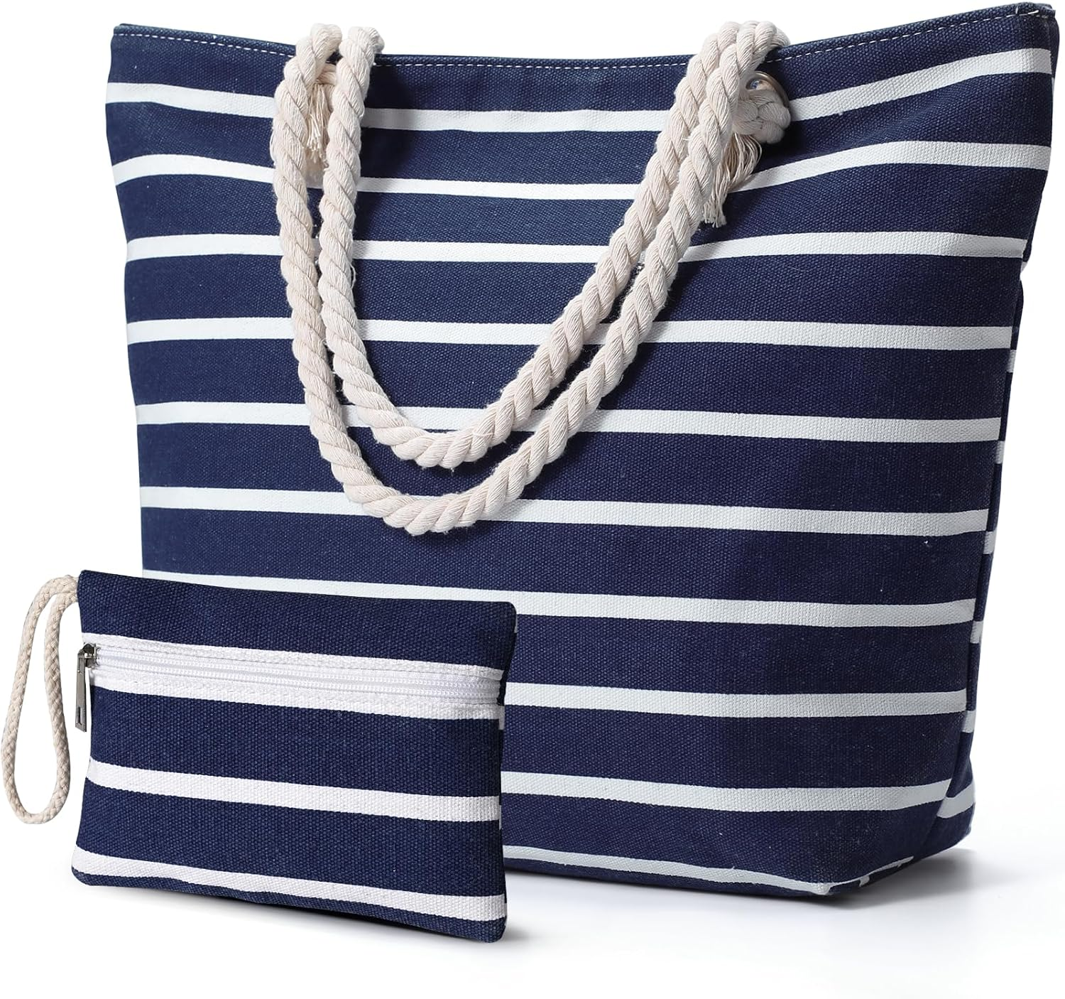 Beach Bags for Women Large Beach Bag with Zipper Waterproof Sandproof Swim Pool
