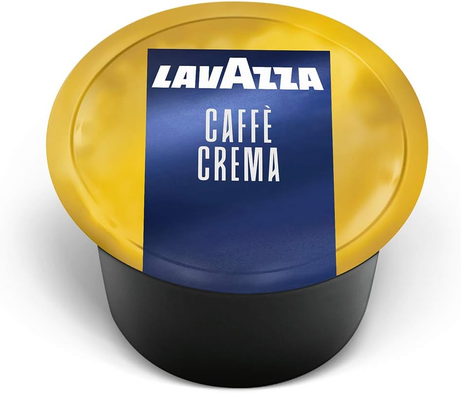 Blue Single Espresso Caffe Crema Coffee Capsules, Value Pack, Blended and Roasted in Italy, Sweet Blend from Its Aromatic Notes of Biscuits and Jasmine,100% Arabica, 100 Count