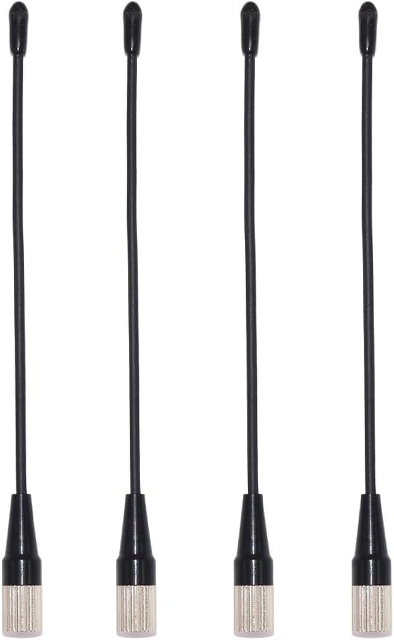 4 PCS Replacement Whip SMA Antenna for Shure ULXD1 QLXD1 UR1 UR1M UR5 P9R P9RA P10R AD1 ADX1 Wireless Bodypack Transmitter Receiver,518 to 698 Mhz