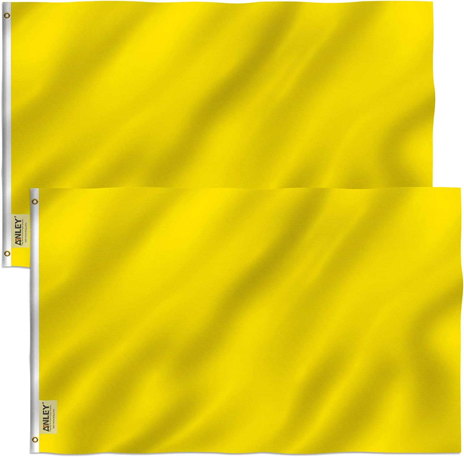 ANLEY Pack of 2 Fly Breeze 3x5 Foot Solid Red Flag - Vivid Color and UV Fade ... - Picture 10 of 13