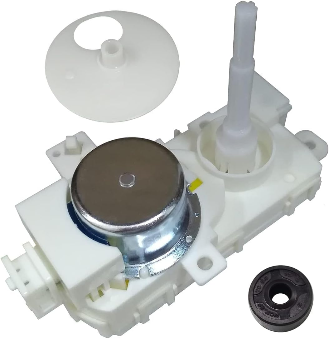 W10537869 Dishwasher Diverter Valve Motor Kit W10476222 Seal Grommet Gasket Replacement Compatible with Whirlpool W10195677 W10849439 2684962 PS5136127