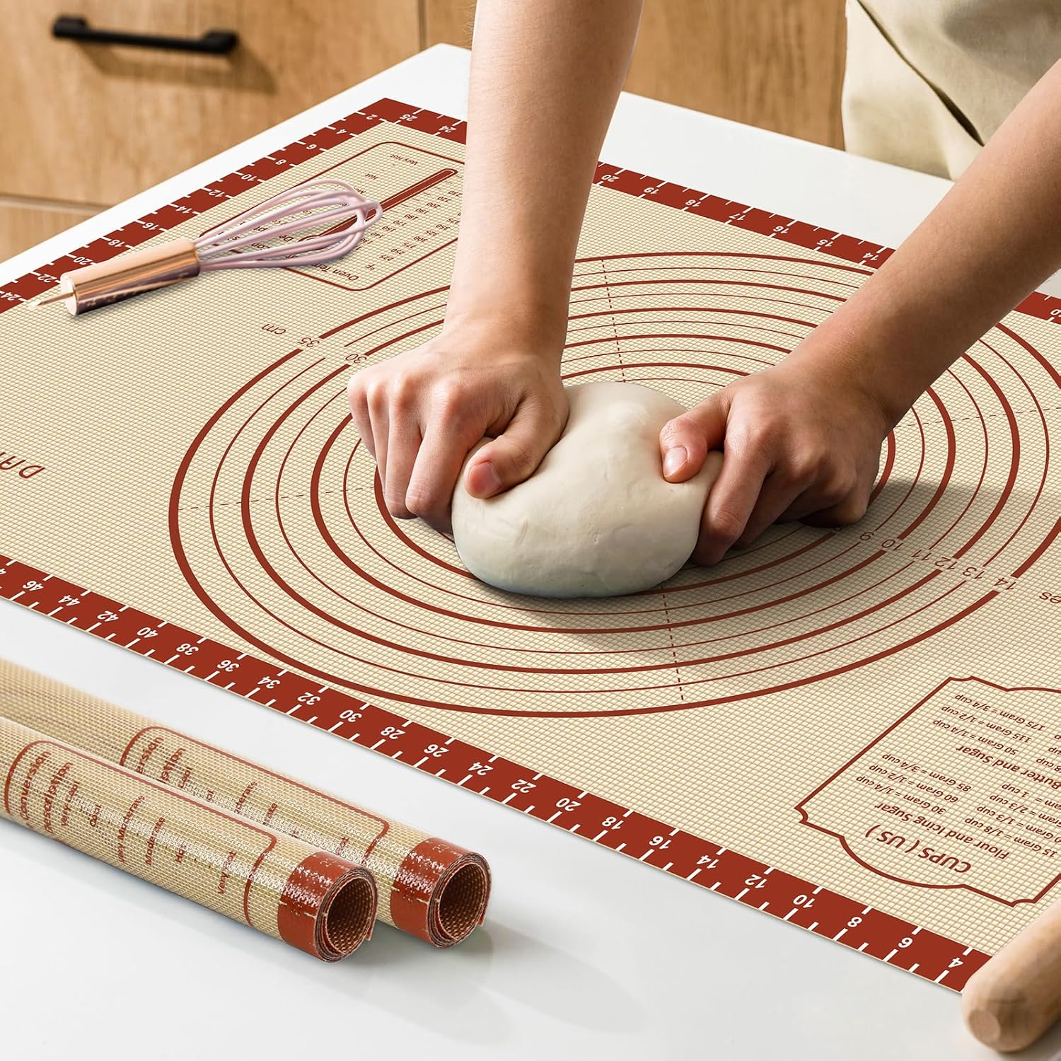 26"x16" Extra Thick Silicone Baking Mat for Pastry and Bread