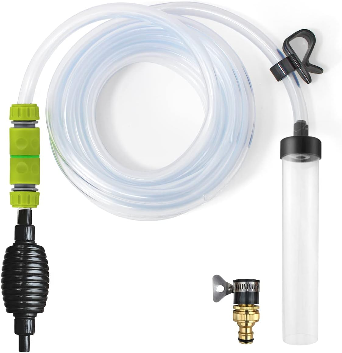 Aquarium Vacuum Gravel Cleaner Long Hose Fish Tank Pump Siphon Water Changer Kit