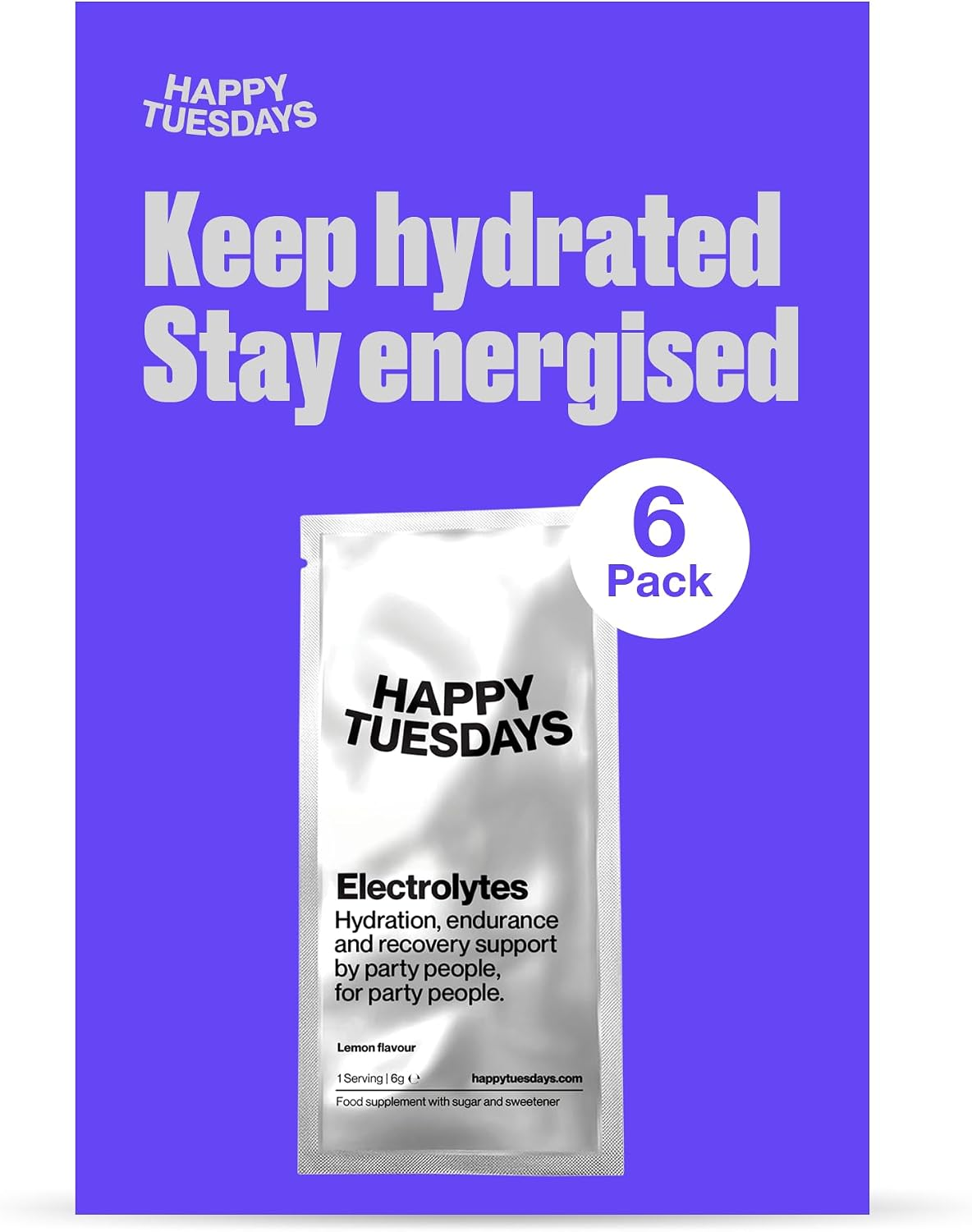 Electrolytes | Lemon Flavour | 6 Powder Sachets