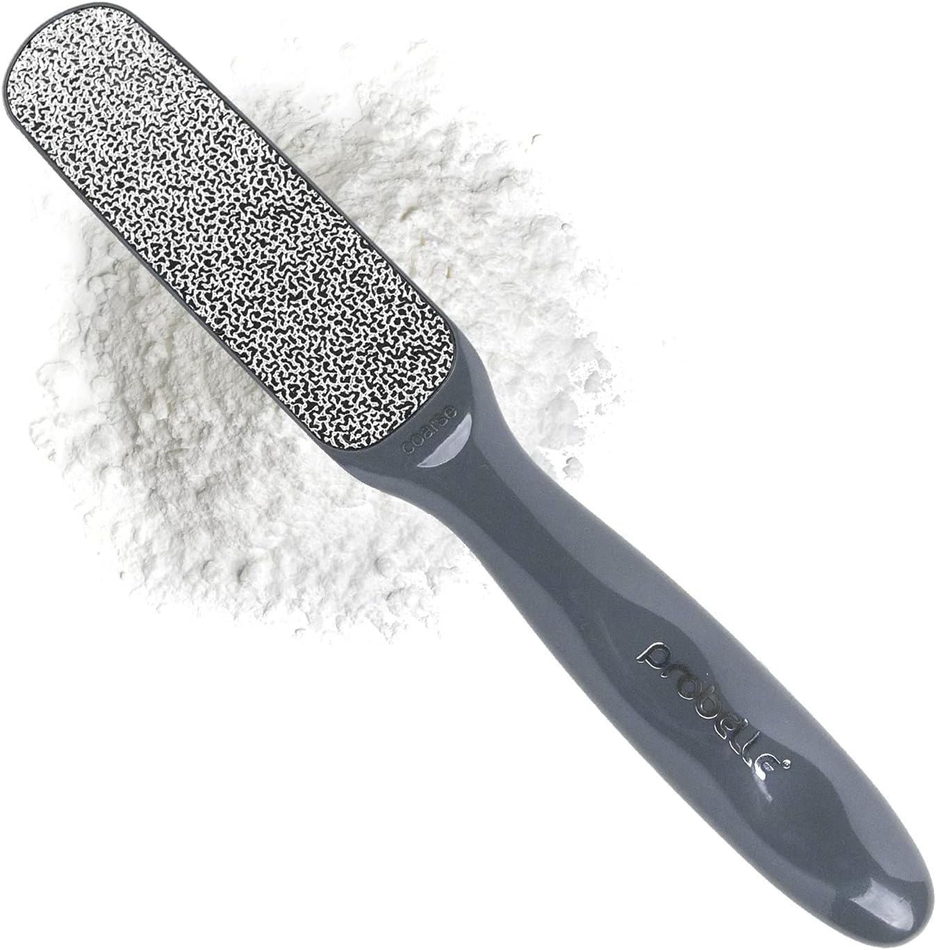 Double Sided Multidirectional Nickel Foot File Callus Remover - Immediately Reduces Calluses and Corns to Powder for Instant Results, Safe Tool (Dark Grey)