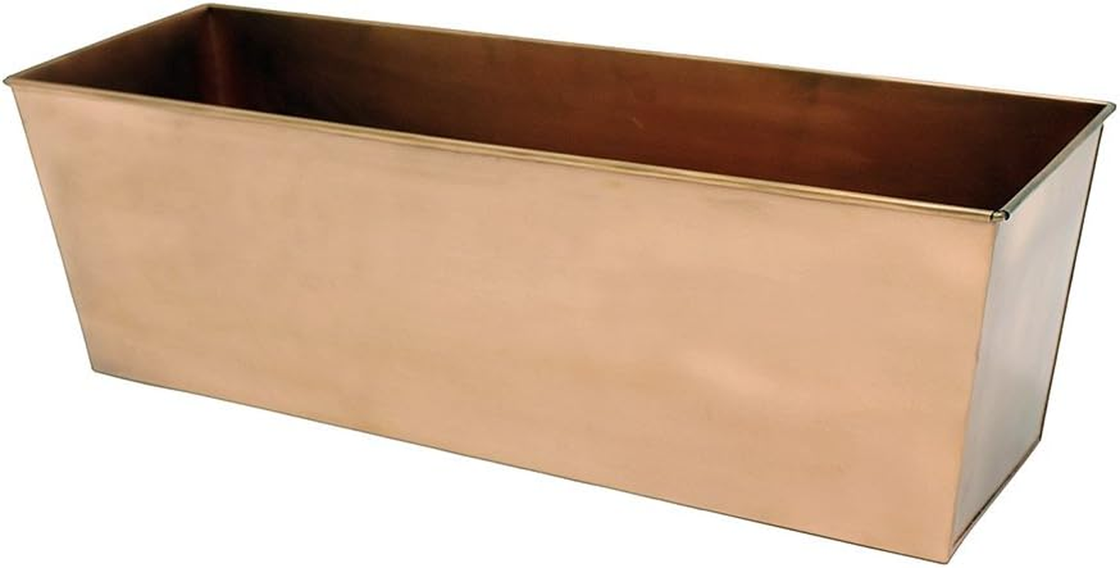 Achla Designs Plain Copper Window Flower Box Planter- Medium 