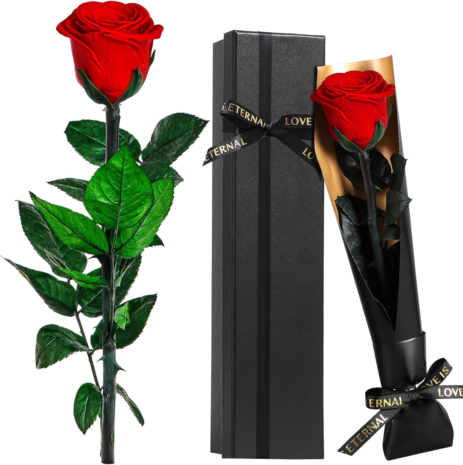 Rose Éternelle Bleue Préservée – Cadeau Femme Saint-Valentin Amour