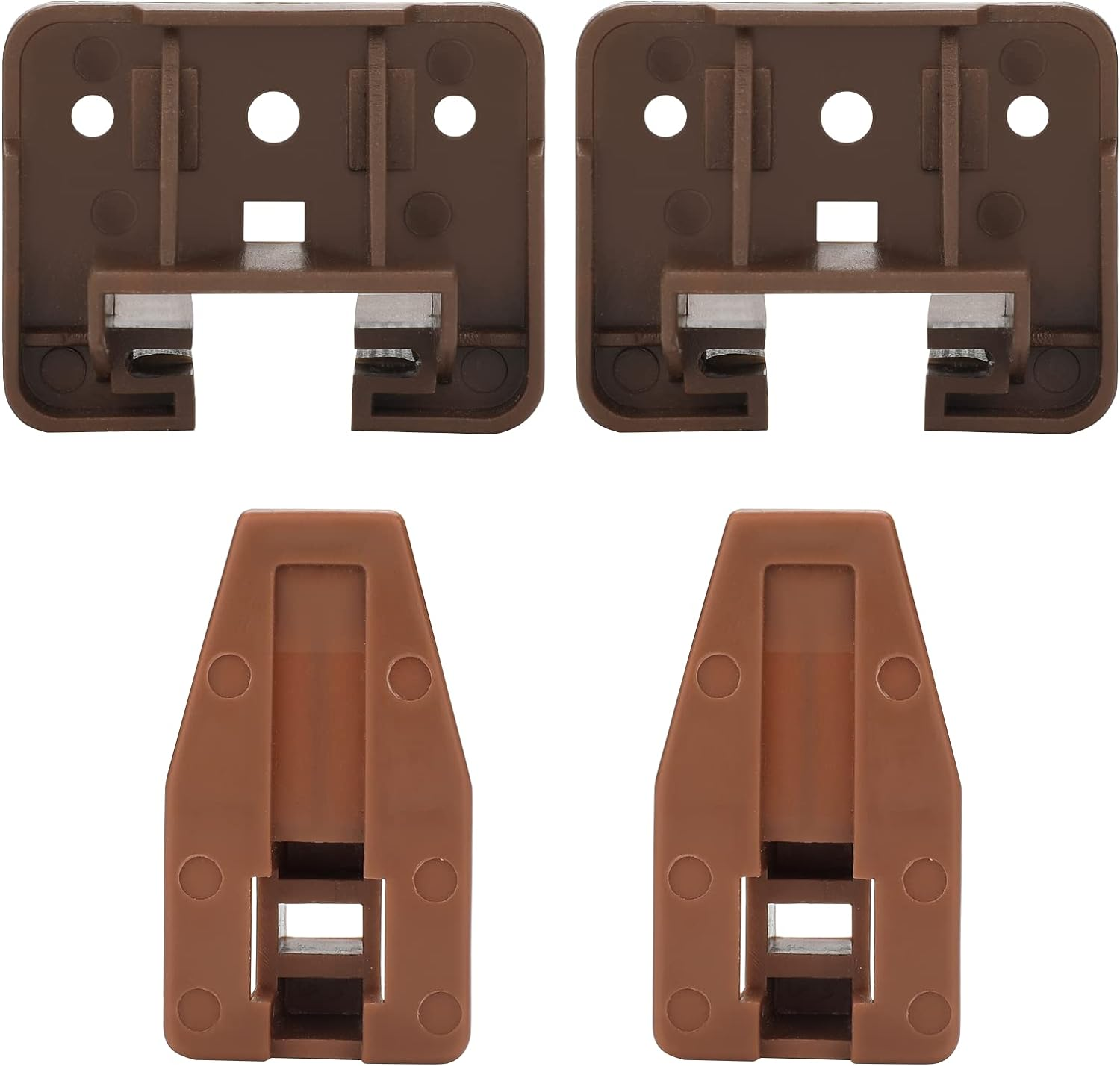 Drawer Slides & Guides 2 Pack Drawer Replacement Part for Center Mount Cabinet Rails Plastic Guides for Dresser