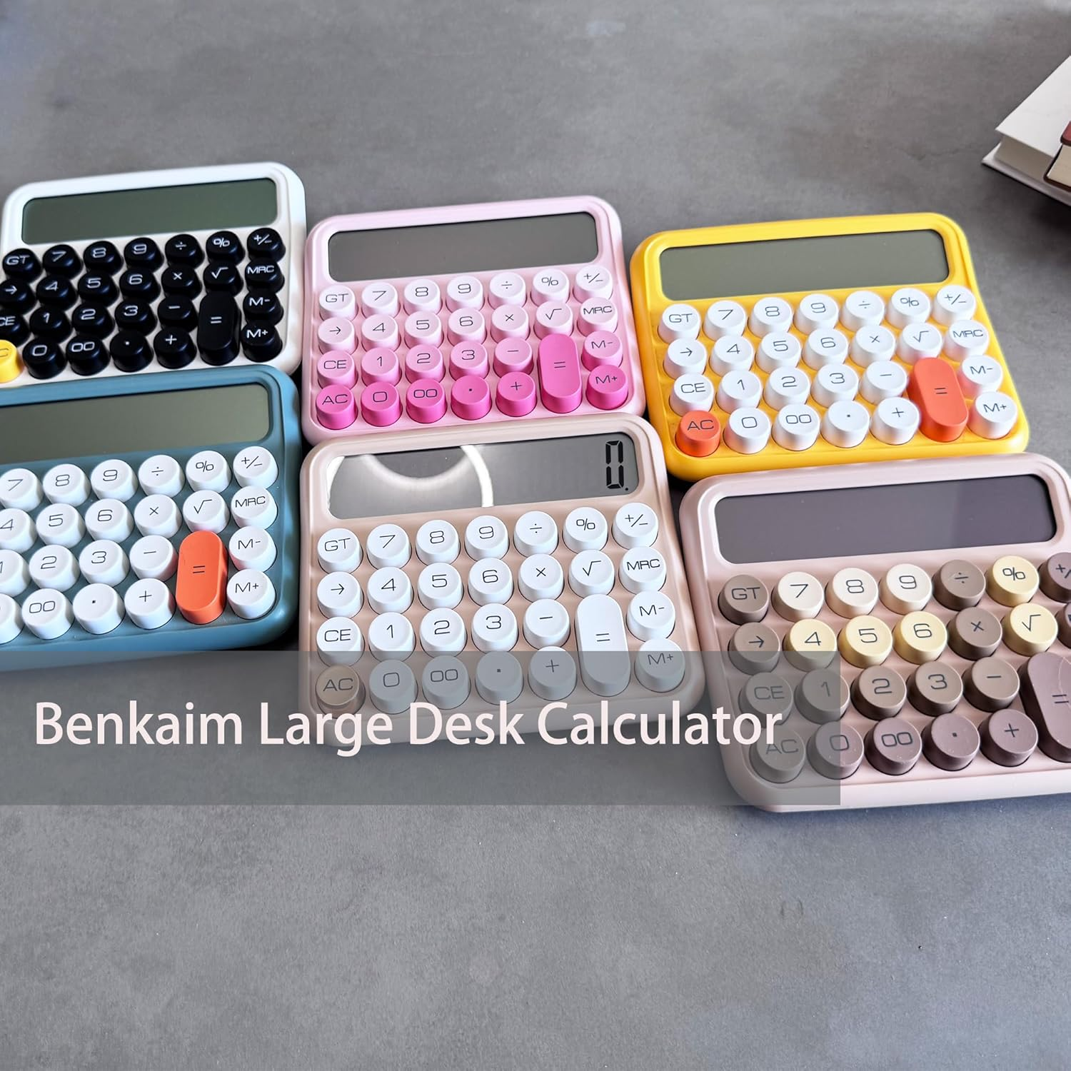 Benkaim Calculators, Desk Calculator,Basic Standard Calculator,12 Digit Large... - Picture 7 of 19
