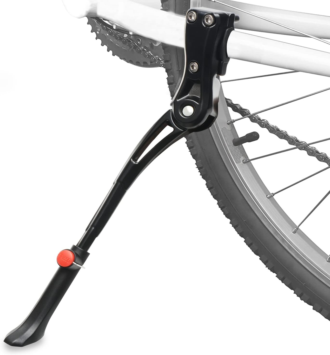 Adjustable Aluminum Alloy Bicycle Kickstand, Black, 24