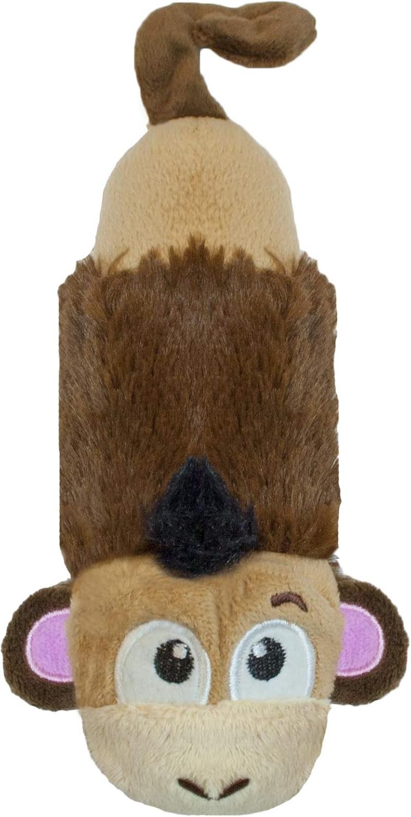 Just For Fun No Stuffing Plush Lil Squeak Monkey Dog Toy For Small Dog Puppy