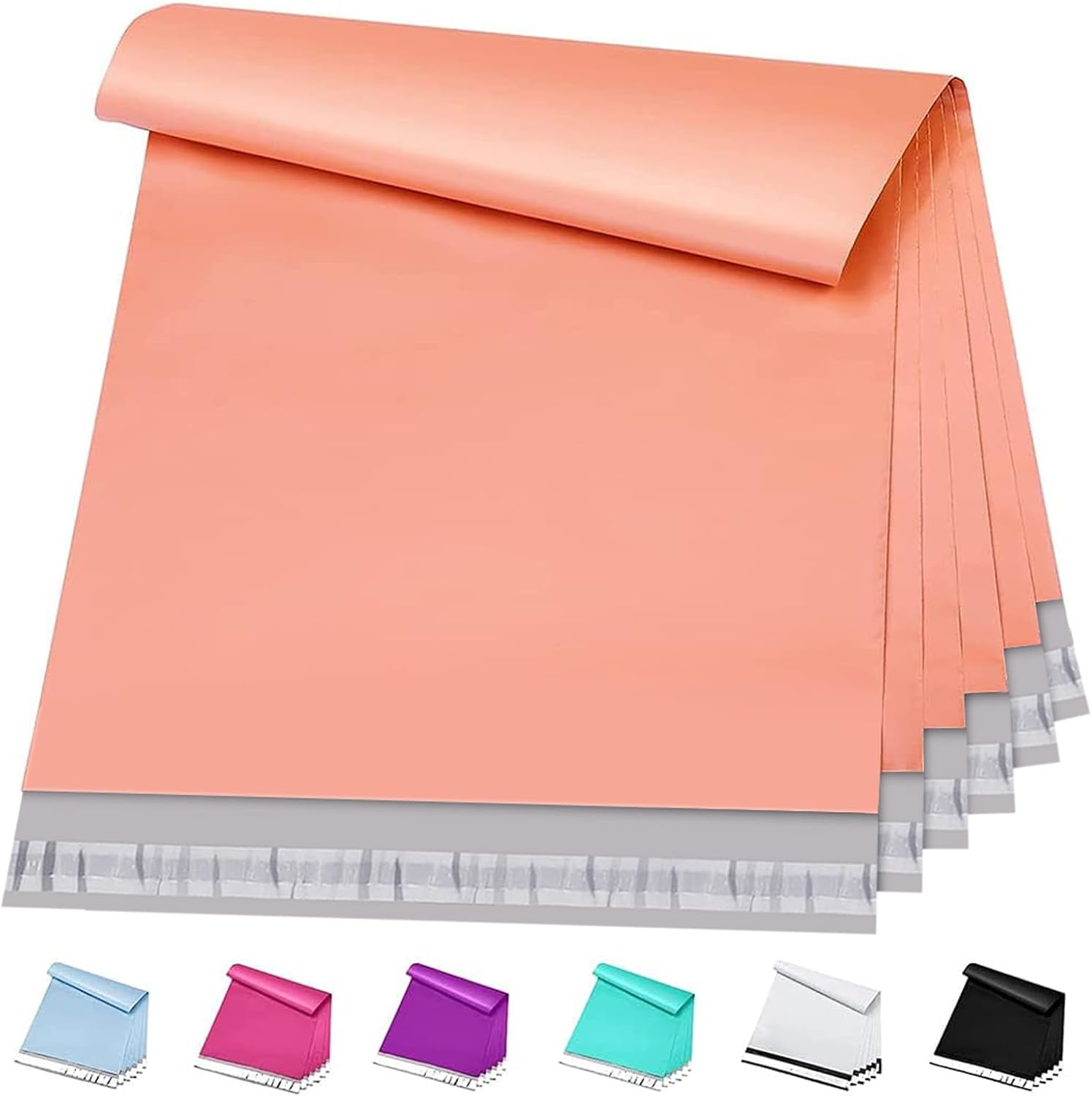 Large Poly Mailers 24X24 50 Pcs, Extra Large Shipping Bags for Clothing | Strong Adhensive Mailing Bags for Small Business, Shipping Envelopes, Tear-Resistant Packing Bags in Peach Pink