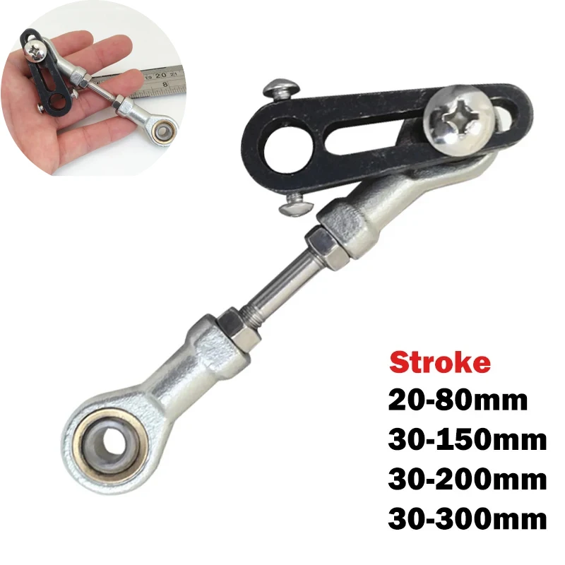 Reciprocating Motor Arm Shaft Telescopic Motor Rocker Arm Shaft 5-16mm Adjustable Stroke DIY Rocker Lever Crankshaft Accessories