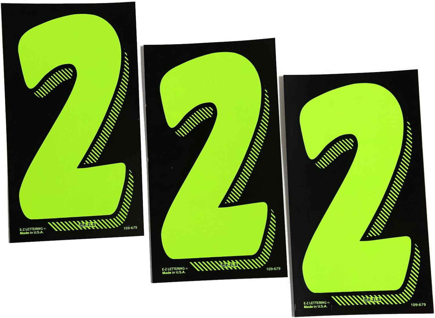 7 1/2 Green Chartreuse Pricing Numbers for Car Dealers 3 Dozen (# 2'S)