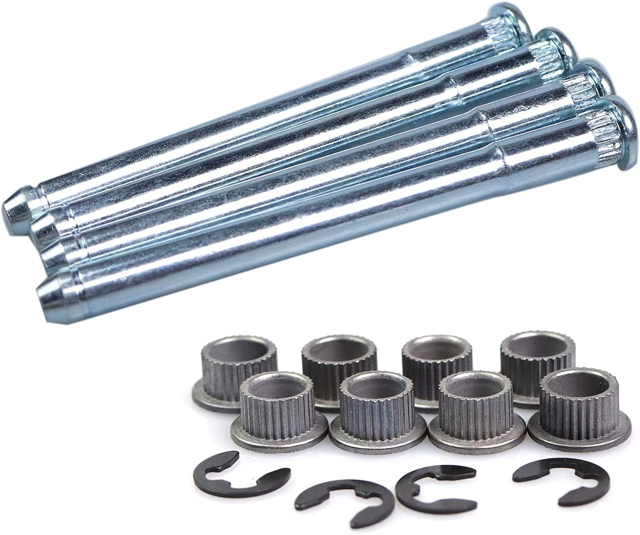 Door Hinge Pin and Bushing Repair Kits Compatible with 1988-2002 Chevy GMC C1500 C2500 K1500 K2500 K3500 Suburban Tahoe Jimmy Yukon (4 pins 2 Door) 15685040 15562609